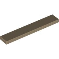 Lego destička 1x6 hladká, tmavě béžová (4251129, 4507047)